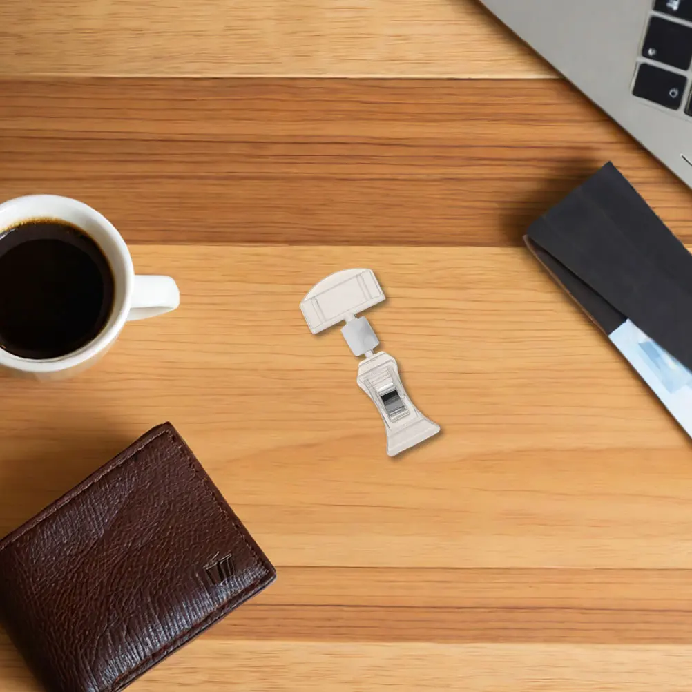 

15Pcs Ad Clip Sign Holder Clip Rotatable Label Holder Stand for Shelf Signage Display Clips Retail Store Clothing Rack Price Tag