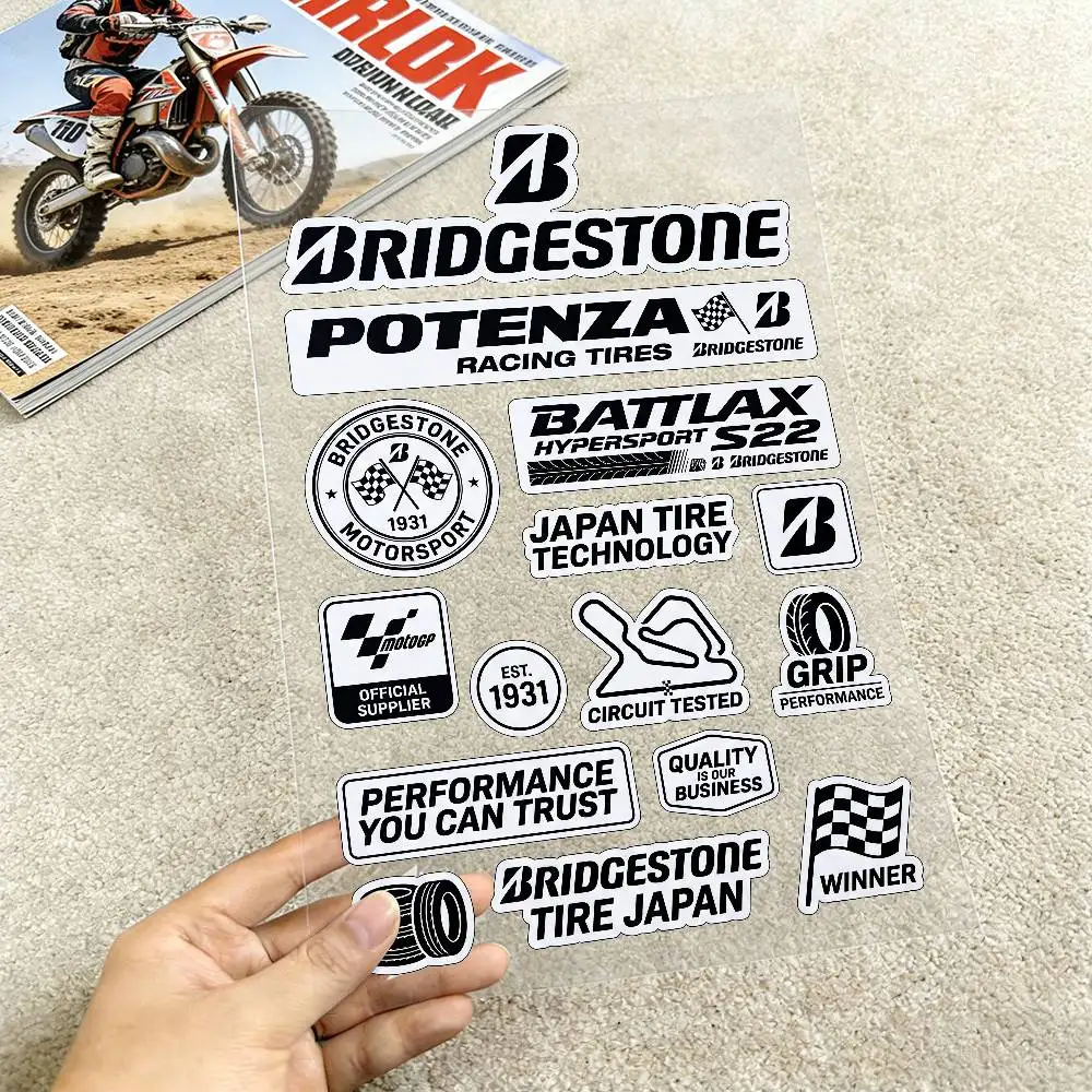 

Светоотражающие наклейки для мотоциклов Bridgestone, предупреждающие о безопасности в темноте, для шлемов скутеров.