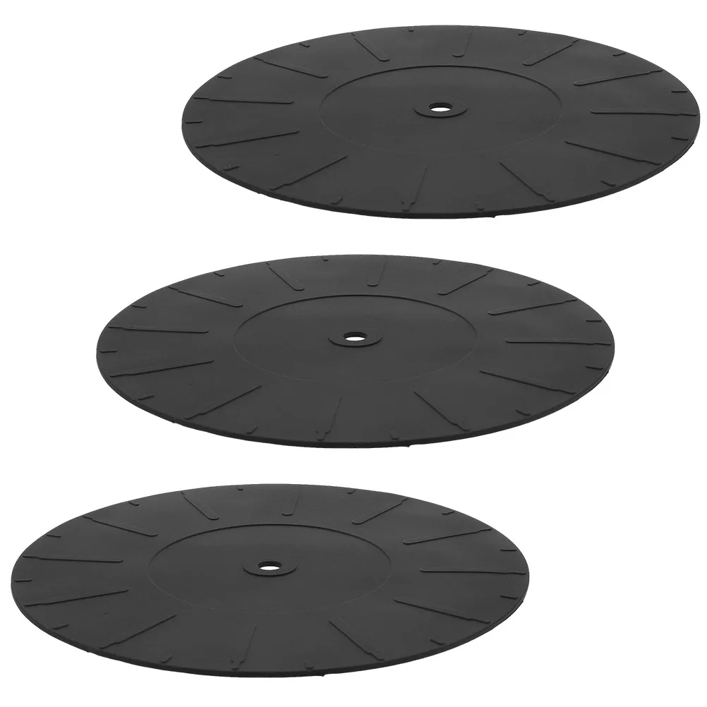 

3 Pcs 170MM Turntable Mats Silicone Vinyl Recorder Protective Pads for DJ Equipment Accessories Reducing Vibration Noise