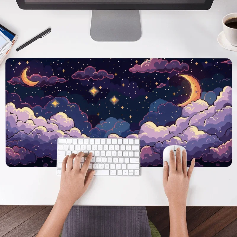 Fantasy Moonlight Large Size Non-slip Rubber Mouse pad XXL Computer Gaming accessories Keyboard Desktop Decorate Mat for Offices