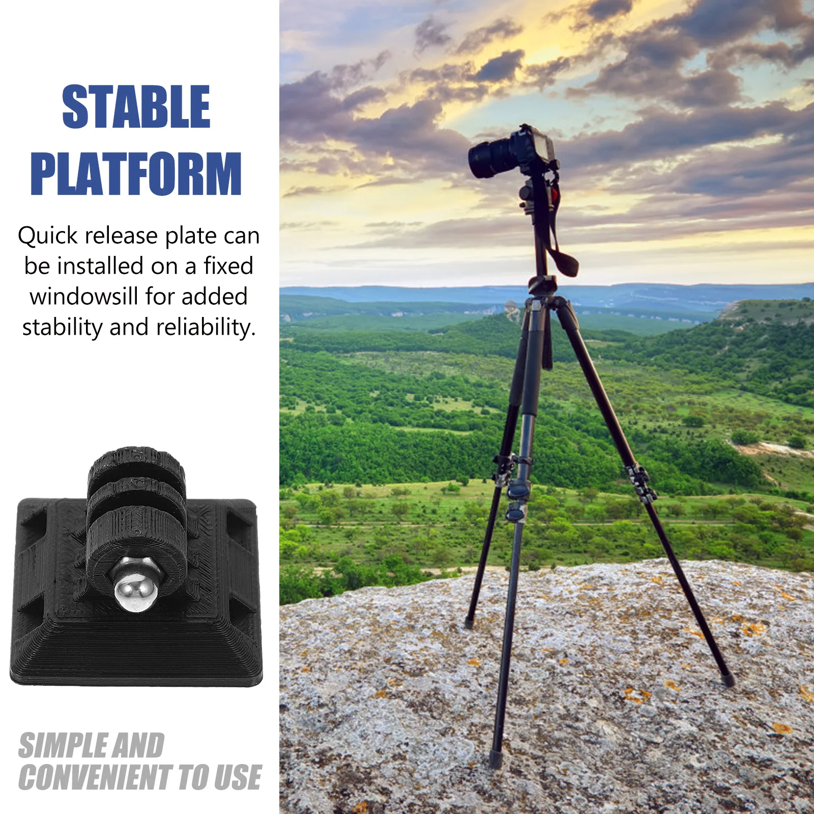 

Quick-mount Plate Tripod Release Plates Pressure Camera Clip Bracket Kit Adapter