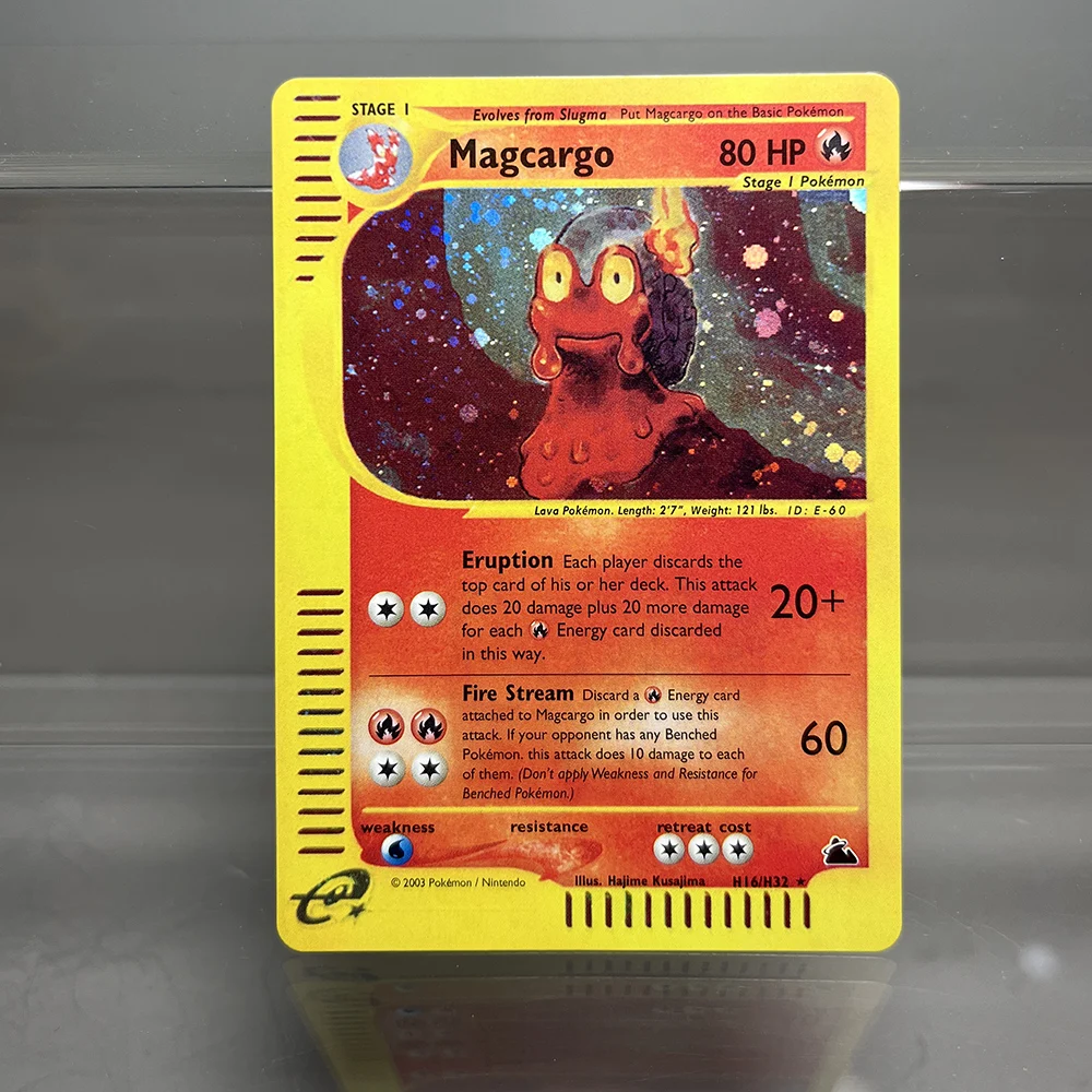 PKM-Karten Charizard Steelix Celebi Einzelfolienkarten Magneton Gengar Classic Game Collection Karten PTCG Proxy-Karten