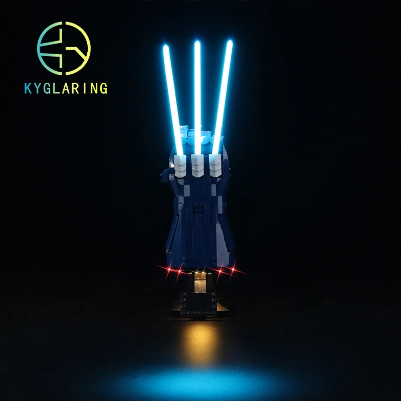 Kyglaring Led Lighting Set DIY Toys for 76250 Wolverine's Adamantium Claws Building Blocks(Not Included Building Blocks)