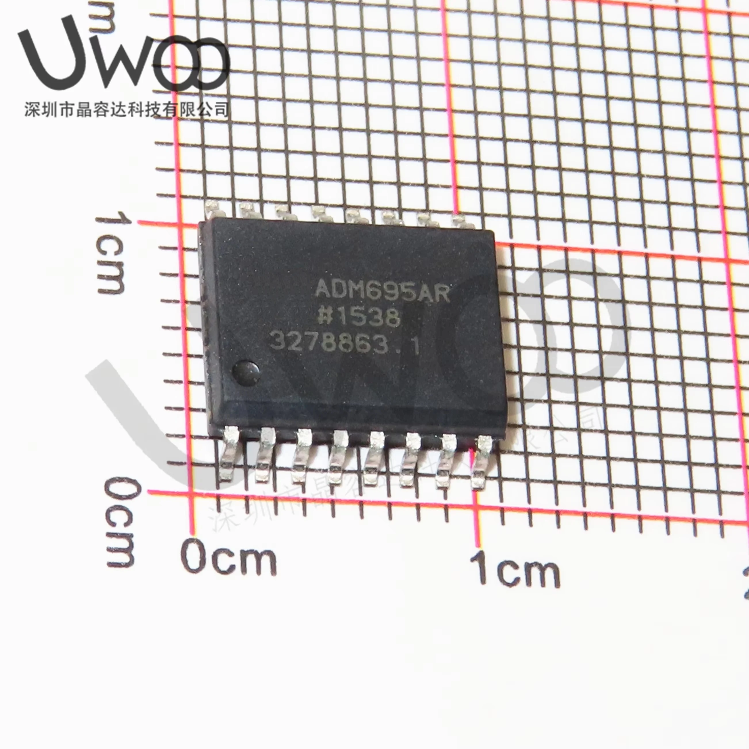 1PCS Real image shooting of newly imported ADM695ARZ ADM695AR SOP-16 microprocessor chip