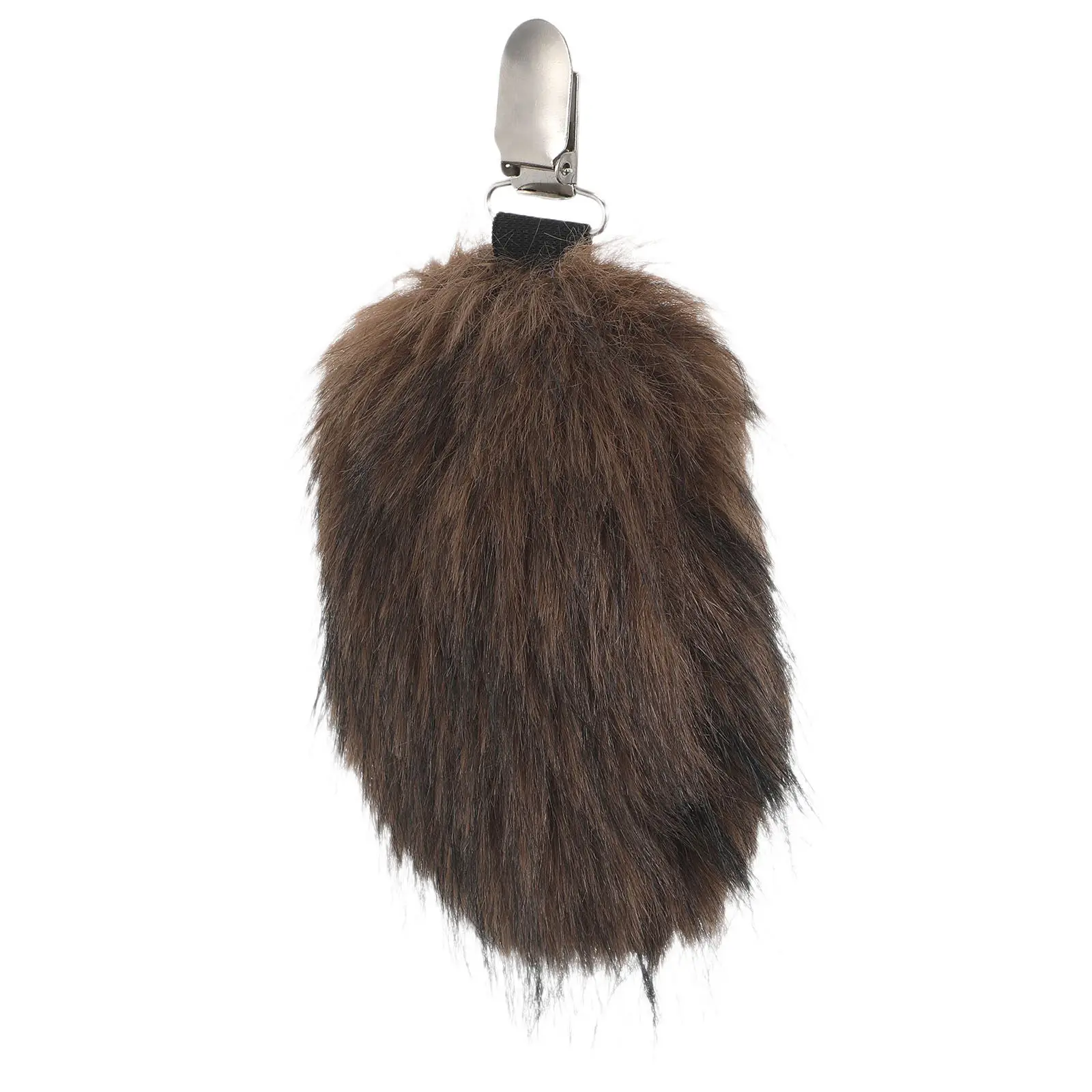 Clip-On Fluffy Tail Simulation Animal Tail Faux Bear Tail Cosplay Costume Accessory For Halloween Party Pretend Play Props 4
