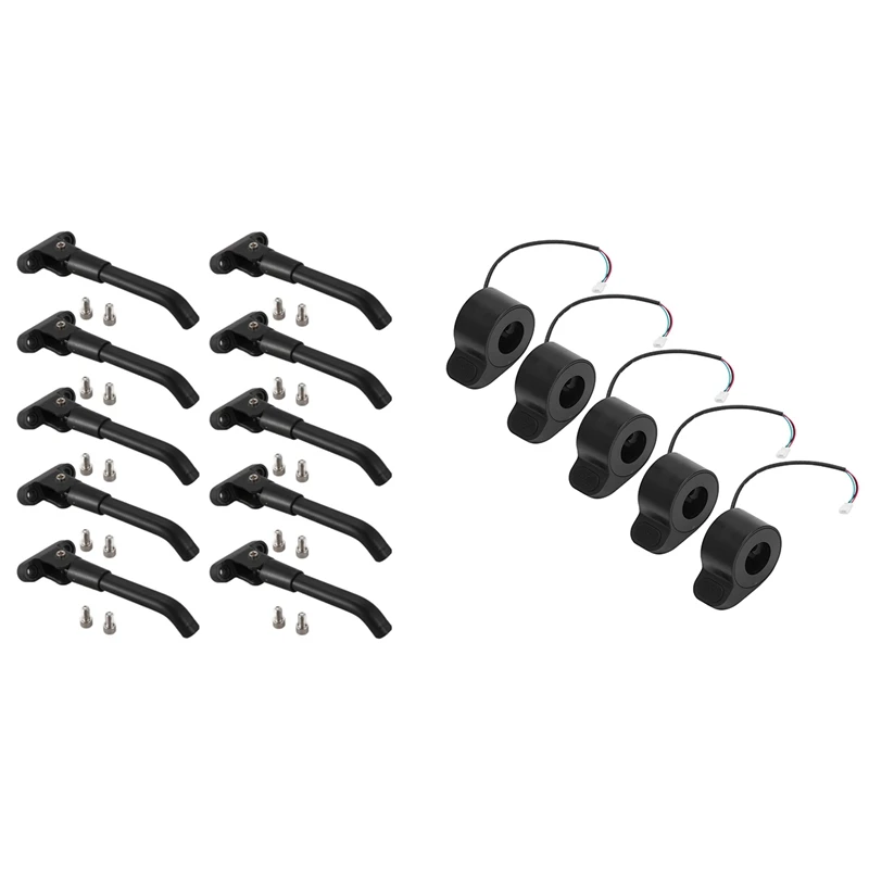 5Pcs Speed Dial Thumb Throttle Speed Control With 10Pcs Scooter Parking Stand Kickstand