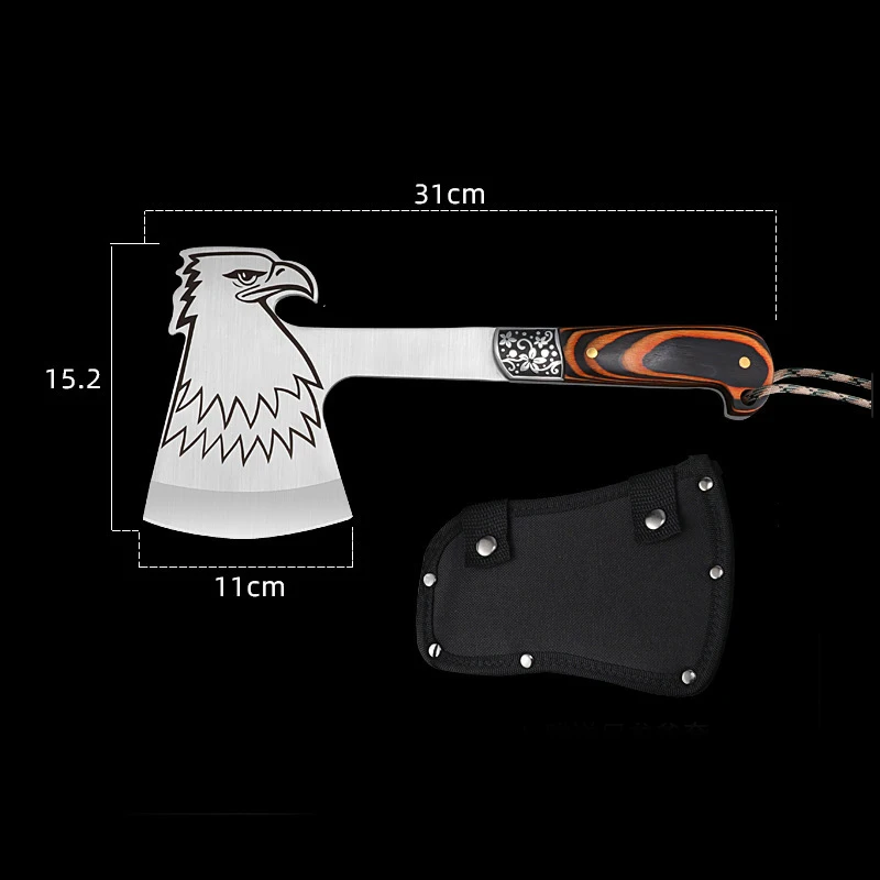 31 سنتيمتر في الهواء الطلق المحمولة EDC متعددة الوظائف النسر الطوطم التكتيكية الفأس سيارة مخيمات نافذة الطوارئ كسر أدوات إنقاذ #5