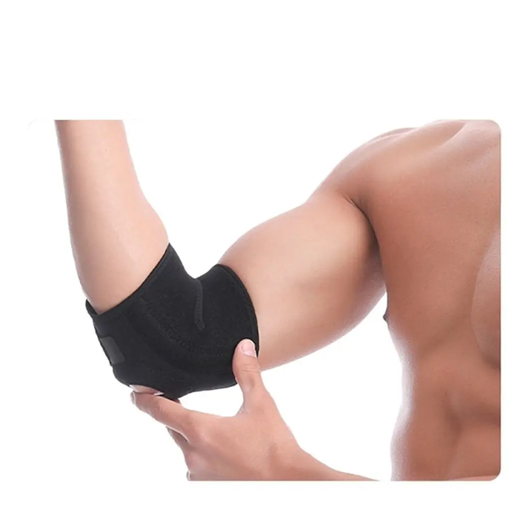 

Spring Elbow Brace Elastic Pad Protection Arm Pad Golfers Arm Support Pad Adjustable Elbow Pad Elbow Pad Gym Arm Band Pad
