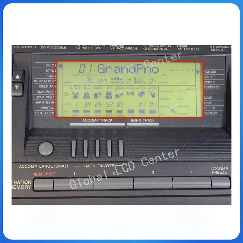 

ЖК-дисплей для Yamaha PSR 520 PSR-520 psr 620 psr-620, ремонт электронного матричного экрана