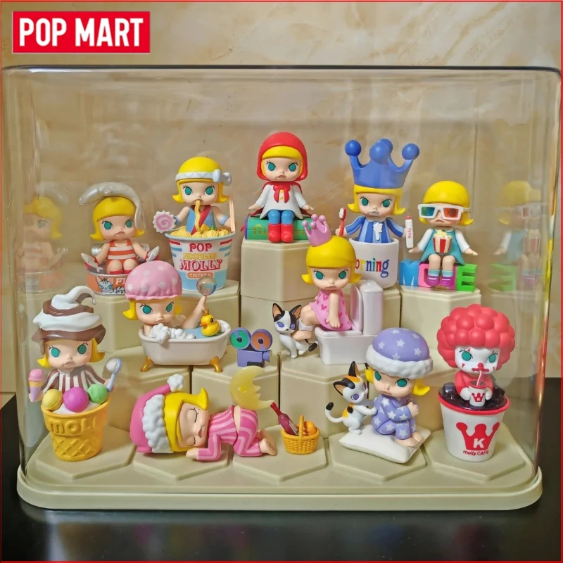 POP MART One Day of Molly Serie Blind Box Spielzeug Kawaii Anime Actionfigur Caixa Caja Überraschungs-Mystery-Tasche Spielzeug