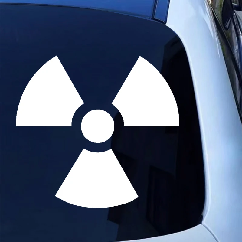 

CS-10722# Various Sizes Vinyl Decal RADIOACTIVE SYMBOL Car Sticker Waterproof Auto Decors on Truck Bumper Rear Window