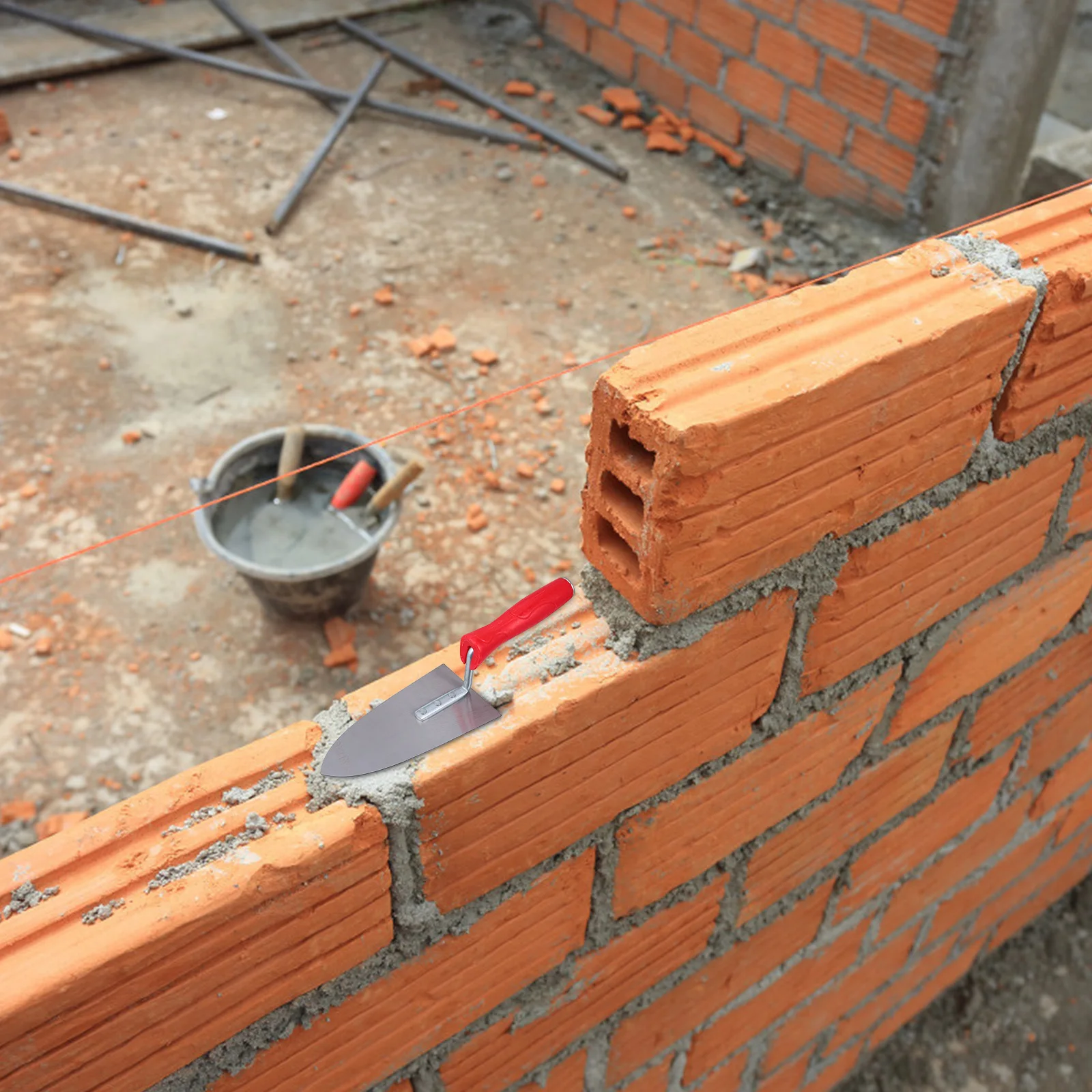

Stainless Steel Putty Cutter Brick Trowel Construction Tool Plastering Mortar Spreading Durable Corrosion Resistant Sharp