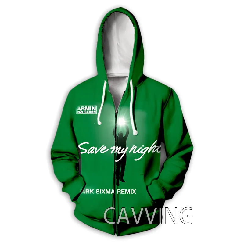 

CAVVING 3D Printed Armin Van Buuren Zipper Hoodies Zip Hooded Sweatshirt Harajuku Hoodie Sweatshirt for Men/women