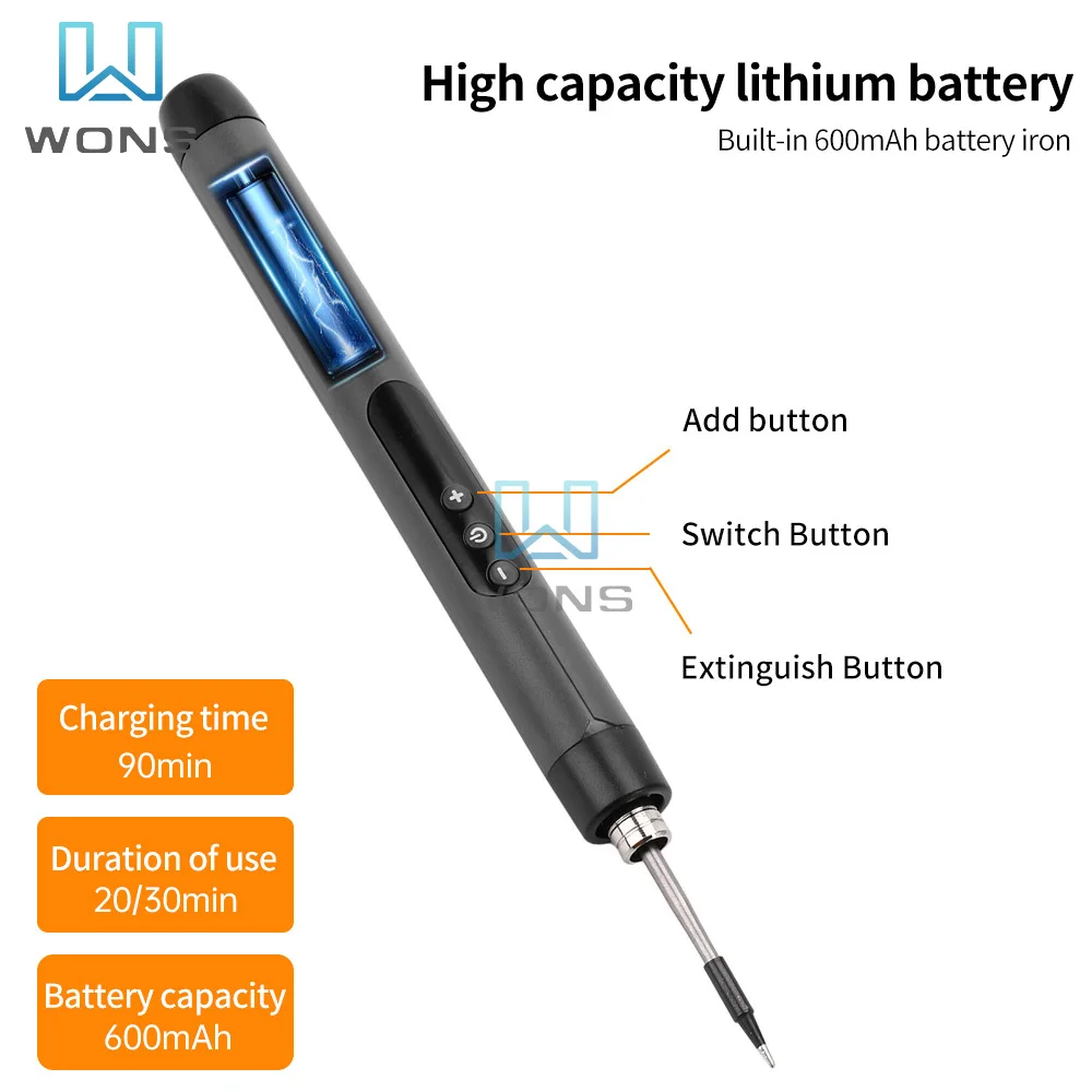 Wielofunkcyjny cyfrowy zestaw lutownicy elektrycznej USB Inteligentny zestaw 300-450℃ Narzędzie do lutowania z regulacją temperatury