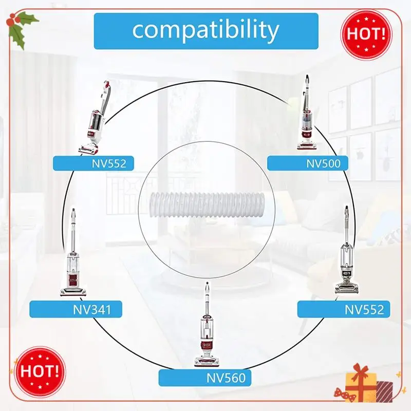 ABLE-repuesto de manguera de conducto inferior de 1-1/2 pulgadas para aspiradora Shark Rotator NV341, NV470, NV472, NV500, NV500CO, NV501, NV552