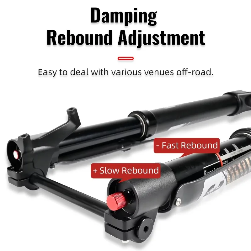 NANLIO Single Crown Inverted MTB Suspension Fork 26/27.5/29" BOOST 15x110mm Thru Axle 120mm Travel For MTB & Ebike view 4