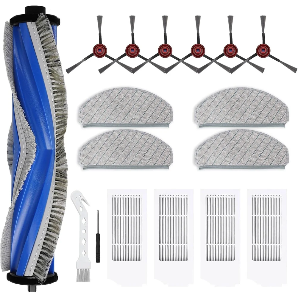 Promotion!Accessories For ECOVACS DEEBOT N20 Plus/ N20 PRO Plus Robot Vacuum Replacement Parts Main Side Brush, Filter, Mop Pad