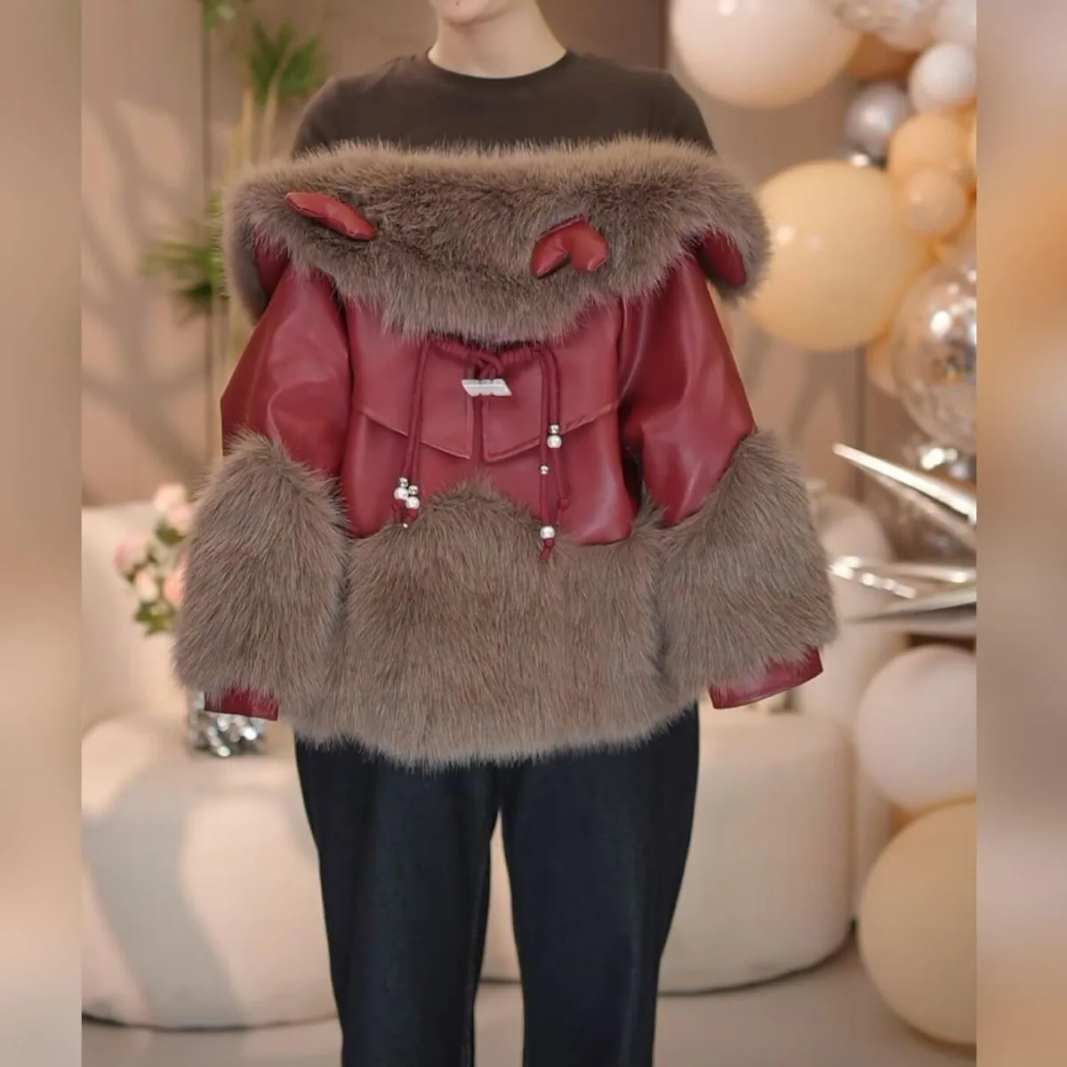 Baby Girls Winter Padded Jacket Fleece Lined Thickened Princess Coat Kids Warm Outerwear