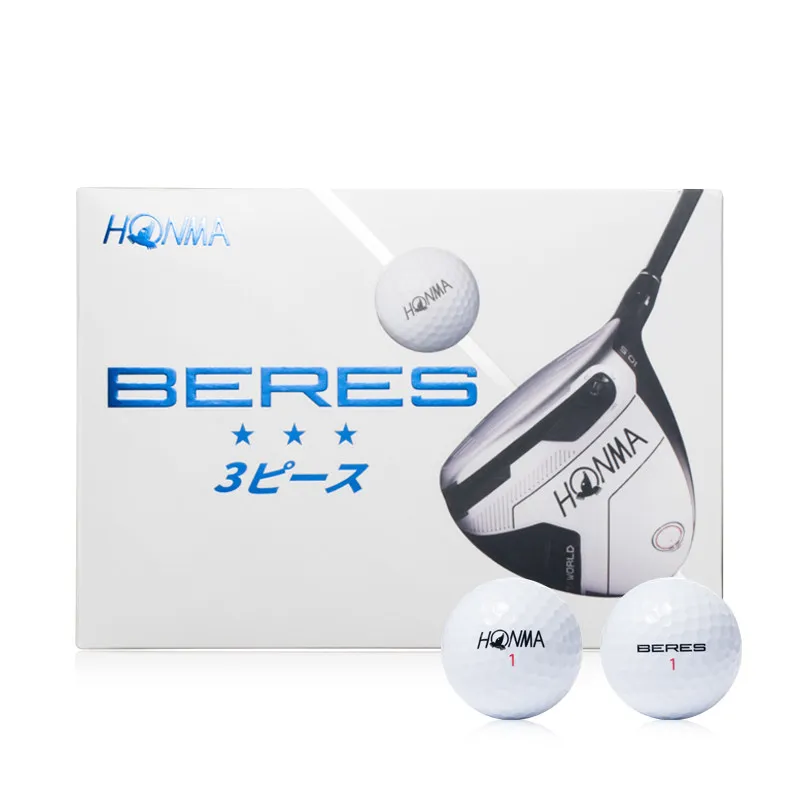 balles-de-golf-honma-beres-3s-balles-de-golf-blanches-en-3-parties-boite-de-12-pieces-balles-d'entrainement-et-de-competition