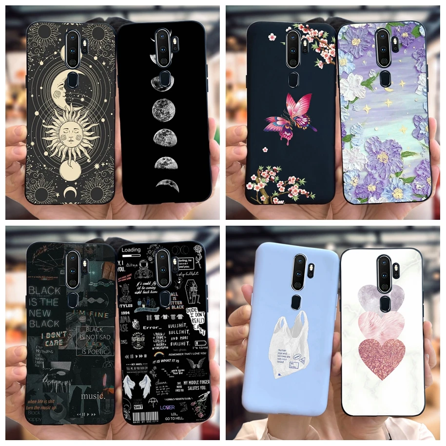 For Oppo A5 2020 Case CPH1931 CPH1959 Phone Cover Fashion Flower Silicon Funda on OPPO A9 2020 A11X CPH1937 OPPOA5 OPPOA9 Bumper