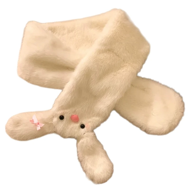 Chapeau trappeur lapins en fourrure, gants écharpe pour chaleur, accessoires d'hiver confortables, livraison directe