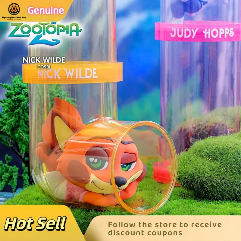 

Genuine Hot Toys Zootopia 2 Nick Judy Lightning Leopard Police Officer Cosbi Blind Box Mini Doll Figure Ready In Stock Fun Toys