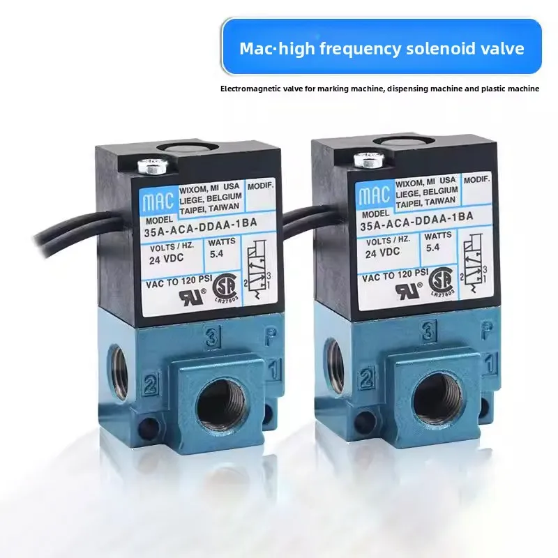MAC 3 Port Electronic Boost Control Solenoid Valve 35A-ACA-DDBA-1BA 35A-ACA-DDAA-1BA 12v 24v With 6MM Tube Fittings Brassmuffler