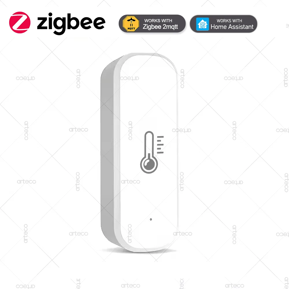 Zigbee Temperature And Humidity Sensor Indoor Thermometer APP Remote Monitor For Smart Home Automation Works With Home Assistant