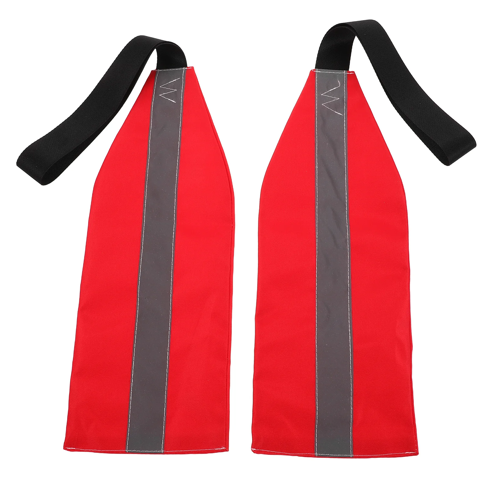 

2 Pcs Kayak Safety Flag Marine Tow Reflective Bungee Flags on Stick Travel for Nautical Personal Boat