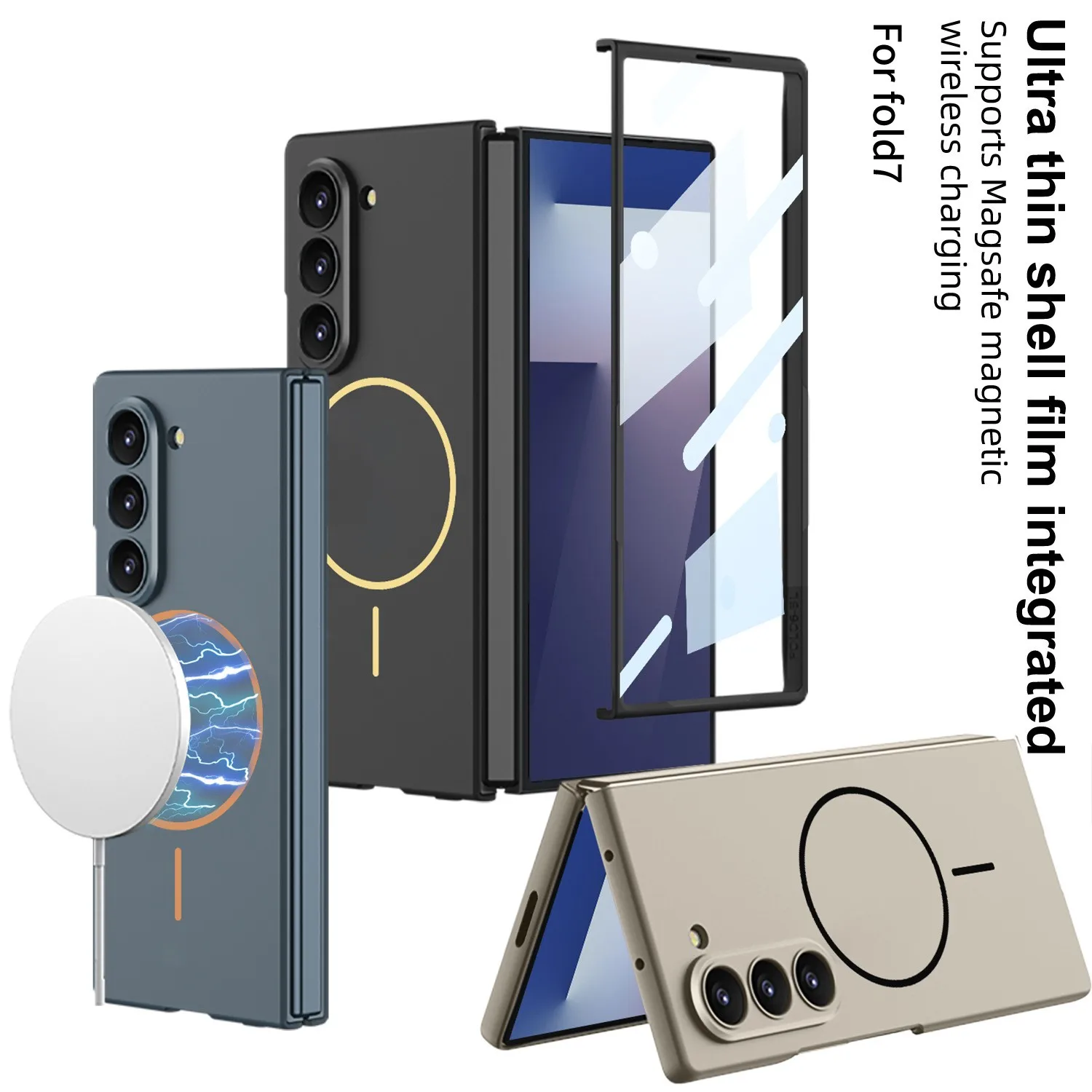 

Ultra Thin Case for Samsung Galaxy Z Fold 7 Magnetic Wireless Charging Cover