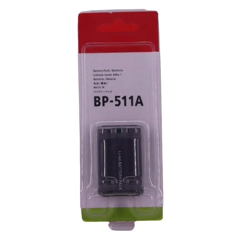 بطارية بديلة 1390 مللي أمبير في الساعة BP-511A لكاميرا Canon EOS 5D 50D 5D Mark II 60D 7D 1D Mark II 300D 400D 450D DSLR كاملة فك تشفير