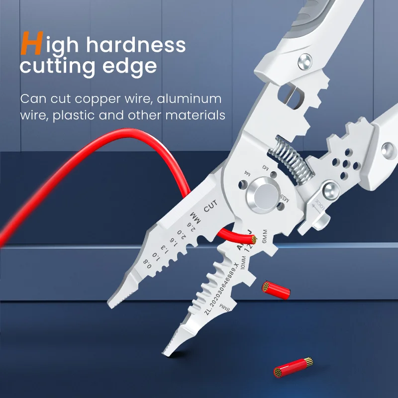 AIRAJ 21 In1  Automatic Wire Stripper Multi-Function Electrician Wire Splitter Wire Winding Pliers Crimping Pliers Hand Tool