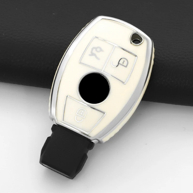 حافظة مفاتيح السيارة الأنيقة من البولي يوريثان غطاء شل فوب لمرسيدس بنز A B C E Class GLS GLA GLK GLC CLS CLA AMG W204 W205 W212 W463 W176