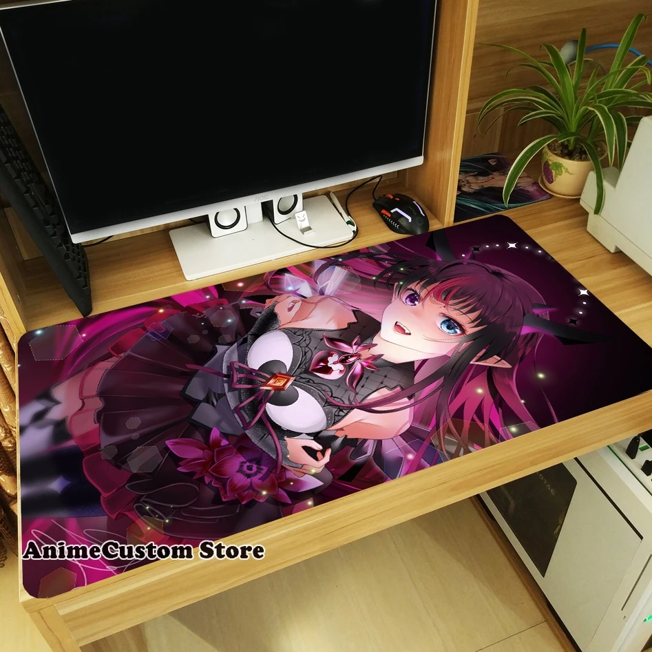 Game Anime Hololive IRyS Anti-slip Large Mouse Pad Laptop Mice Mat Table Keyboard Mat Thicken Playmat Cosplay Xmas Gift