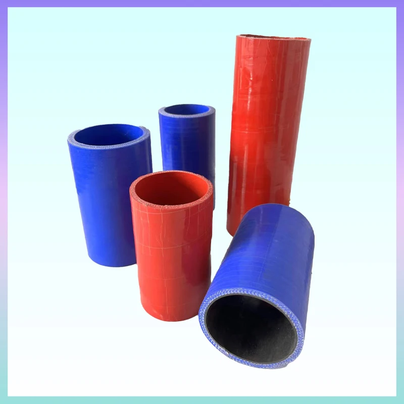 ID25-50mmRed,Blue Length300-600mmSteel Wire Silicone Corrugated Pipe Steel Wire Silicone Rice PipeReinforced Universal High Temp