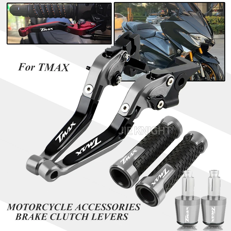

Motorcycle Brake Clutch Levers Handlebar Grip Set For Tmax500 2008-2011 Tmax530 2012-2016 Tmax560 2019-2022 2017 2018