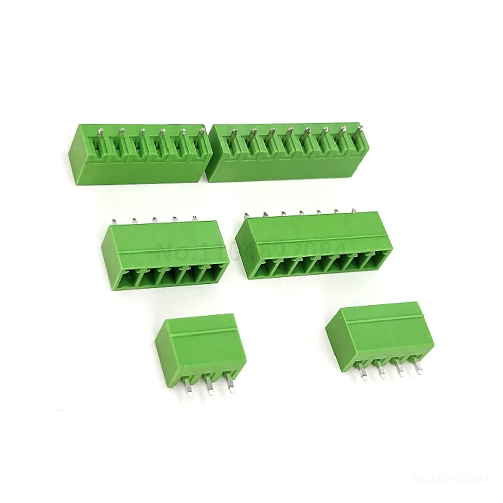 (10 Pcs) KF 2EDGV 2EDGR 3.5mm 3.81mm Solder PCB Terminal Block Straight Pin Right Angle Solder Board Header 15EDGVC 15EDGRC 3.5