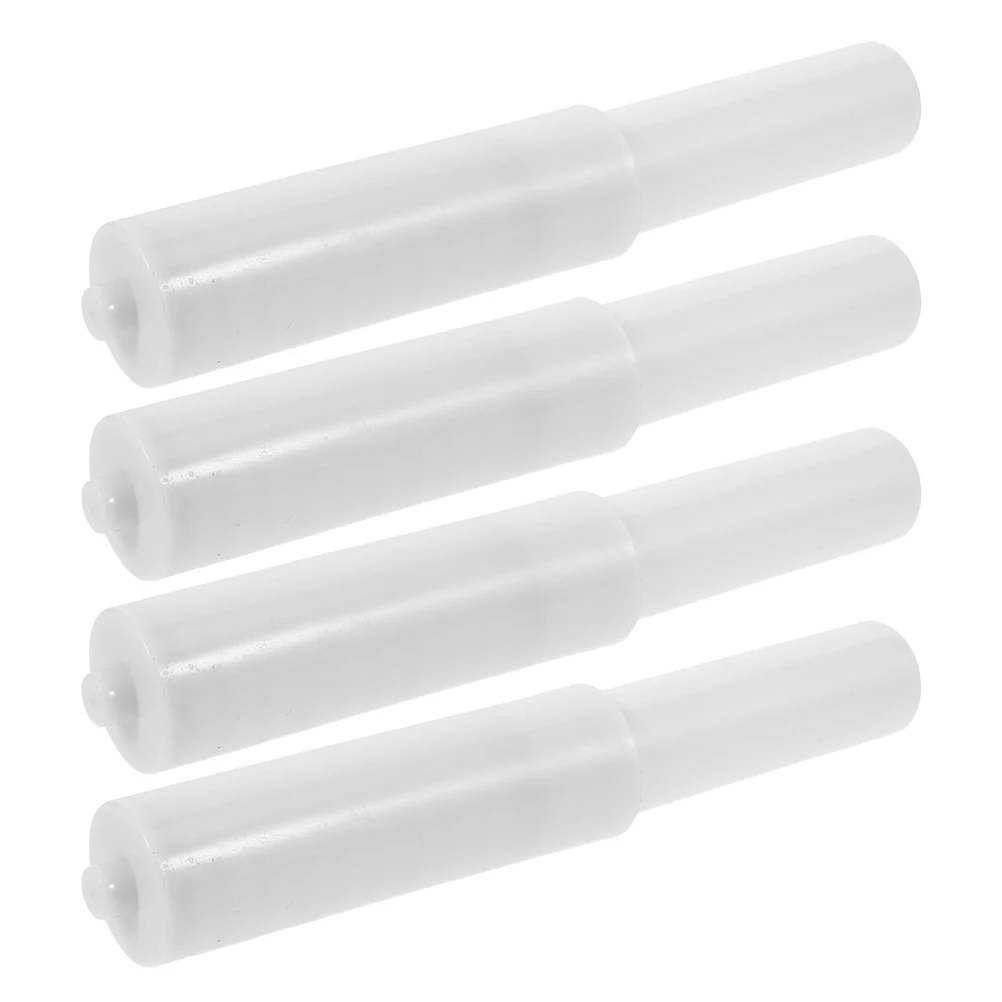 

4pcs Black Small Toilet Paper Roll Holder Adjustable Spring Rod Center Spindle Bathroom Tissue Accessories Stability Durability