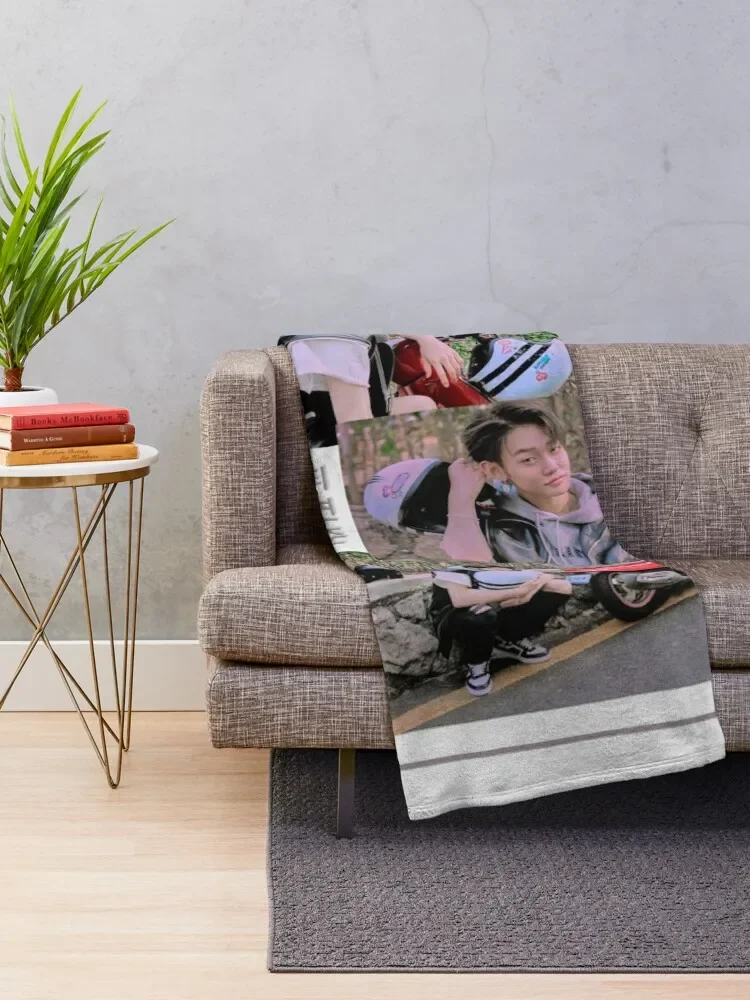 TXT Yeonjun FREEZE Concept Collage Throw Blanket Cute Blanket Plaid Giant Sofa Blanket