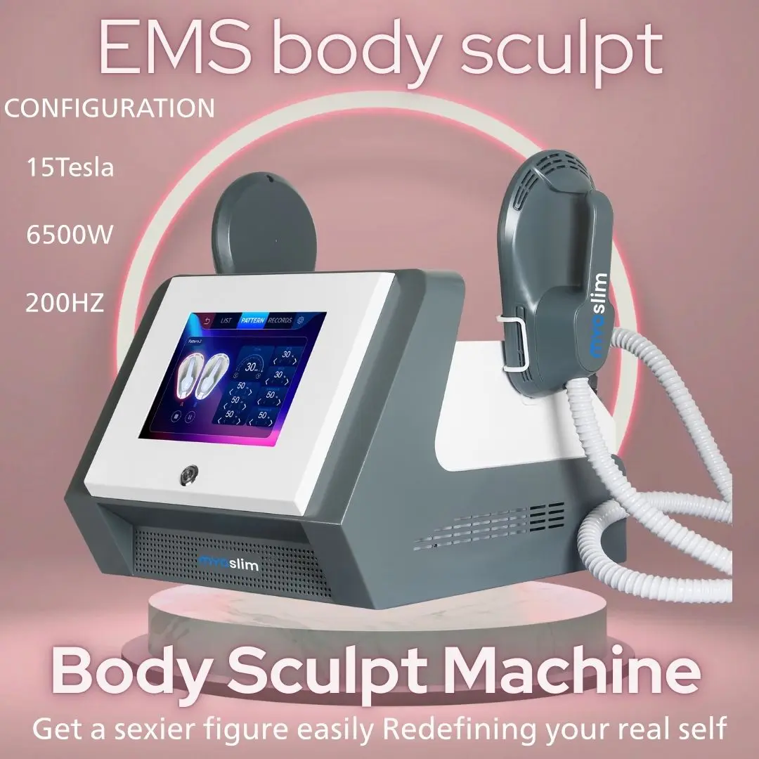 

Myosilm EMS Nova Upgrade Body Sculpting Machine Professional NEO 6500W 200HZ Abdominal Muscle Building Slimming In Sculpt