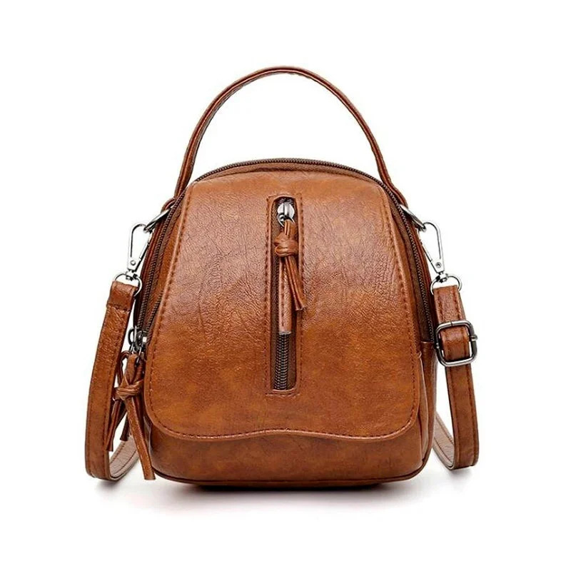 

2023 Korean New Women's Bag One Shoulder Versatile Large Capacity PU Soft Leather Handheld Travel Crossbody Bag