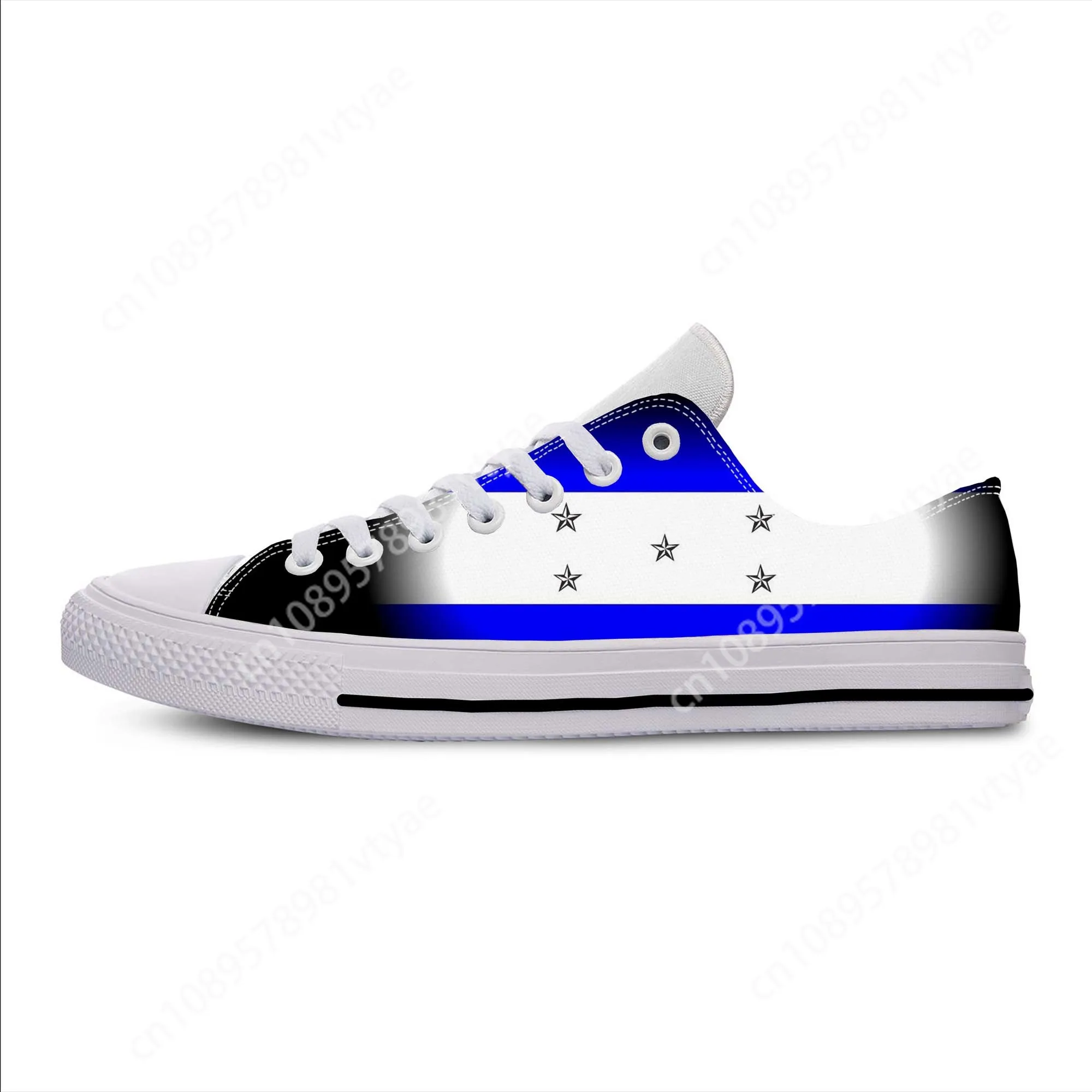 Honduras Honduran Flag Patriotic Pride Cool Funny Casual Cloth Shoes Low Top Comfortable Breathable 3D Print Men Women Sneakers