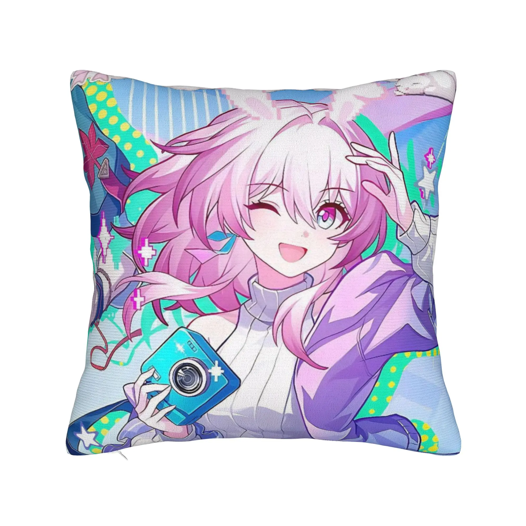 Decorative Pillowcase Honkai Star Rail Merch Home  Throw Pillow Case Cover Zippered Multi-Size