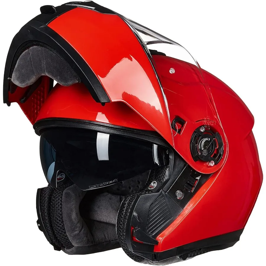 

Мотоциклетный модульный полнолицевой шлем для взрослых с откидной конструкцией и двойным козырьком для повышенной безопасности и видимости, одобренный DOT fo