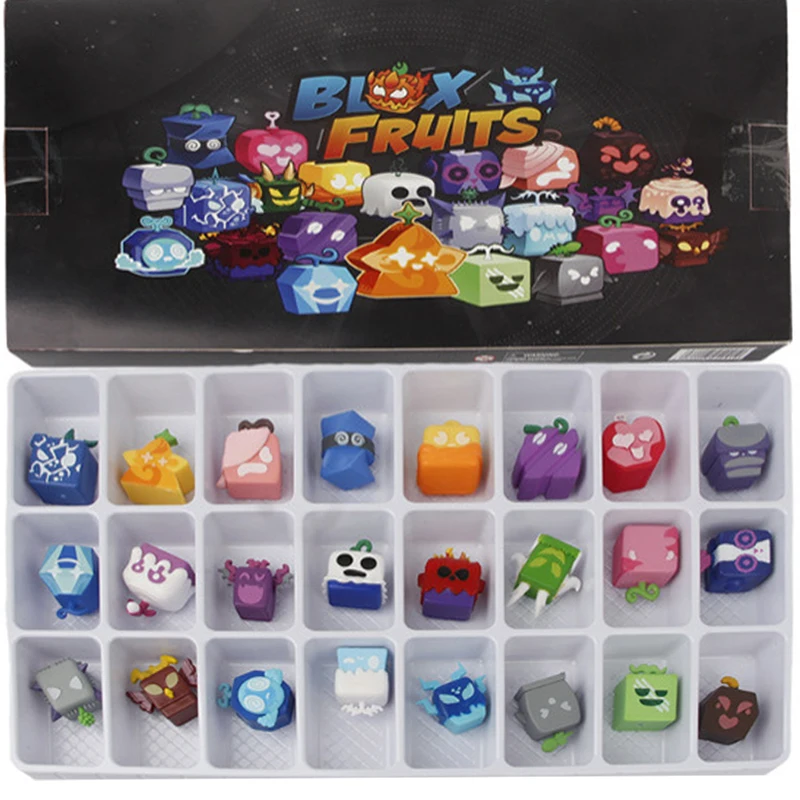 2025 new model Blox Fruit Figures Set Toy Blox Fruit Figurine Fruit Blox Fruit Kitsune PVC Toy Figure Ornaments Decor