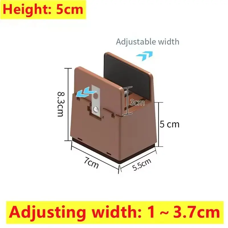ABLQ 4PCS Adjustable Chair Feet Riser Screw Clamp 5Cm Heavy Duty Sofa Tables Bed Furniture Risers With Screw Clamp