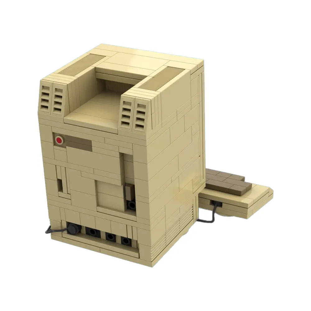 Vintage Retro Computer 128K Building Blocks Kit Classic Desktop PC Replica Model Tabletop Decor for Tech Brick Collectors Gift