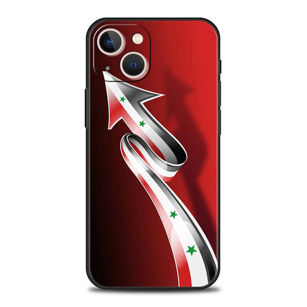 Syrian Syria Flag Handy hülle für iPhone 16 15 14 13 12 Pro Max 11 Pro Max 7 8 plus xs xr stoß feste Softshell-Capas-Taschen