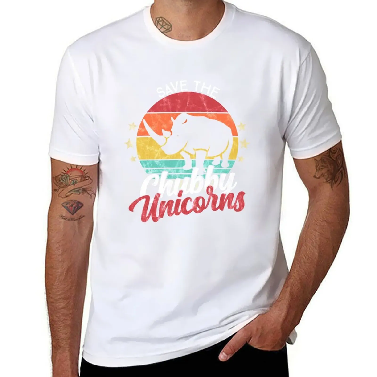 

Unicorn Fat - Save The Chubby Unicorns Vintage Rhino Funny T-Shirt man t shirt designer T-Shirt