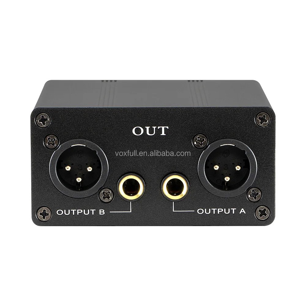 Voxfull Audio XLR Ground Loop Isolator Hum Eliminator لنظام ستيريو منزلي